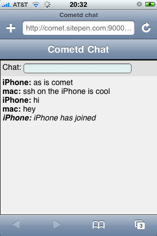 Cometd Chat